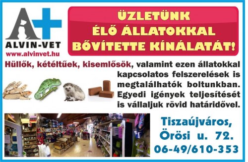 Élőállatok üzletünkben!
